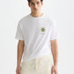White Smoke טי שירט קצרה לגברים Front And Back Artwork SCOTCH & SODA