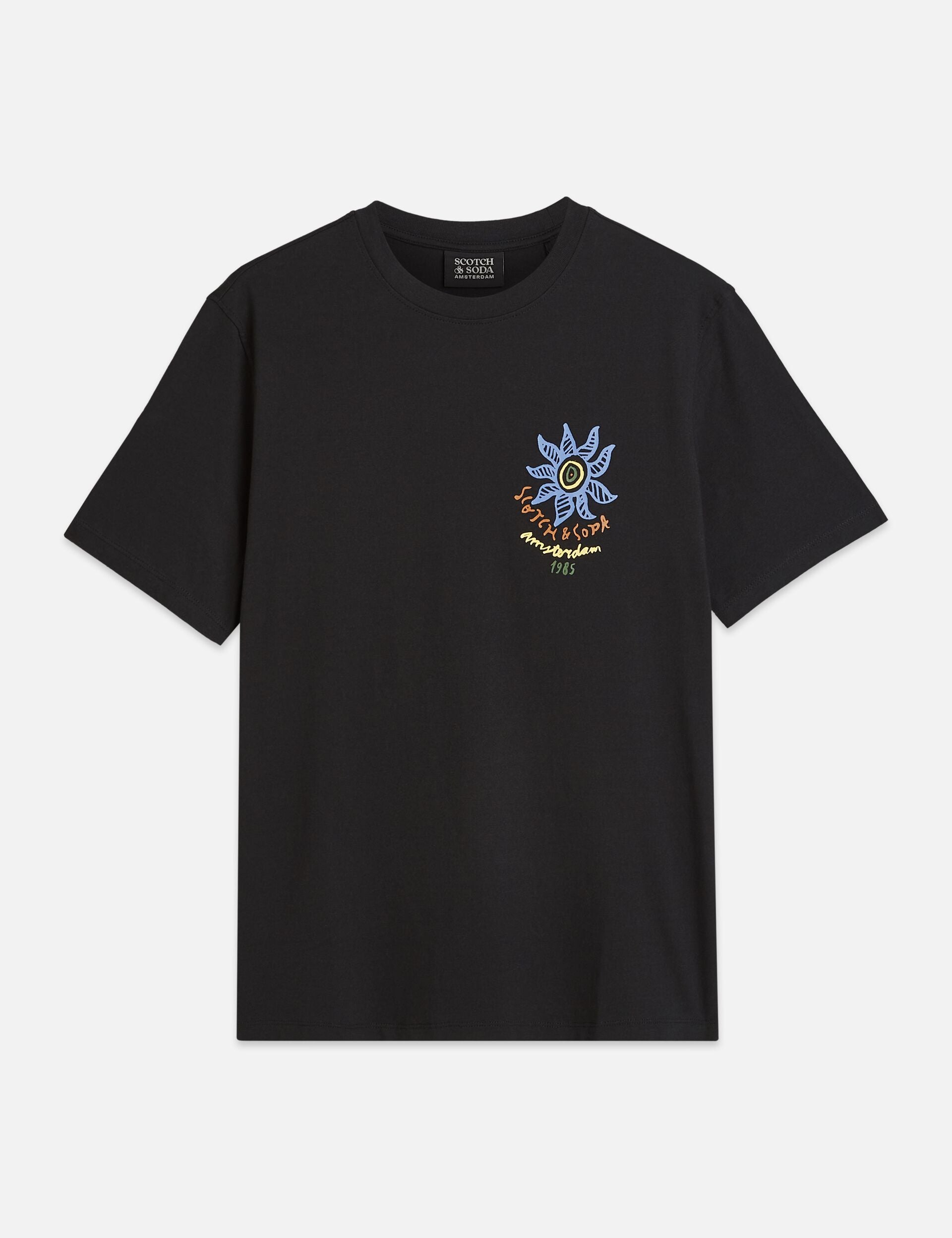 Dark Slate Gray טי שירט קצרה לגברים Front And Back Artwork SCOTCH & SODA