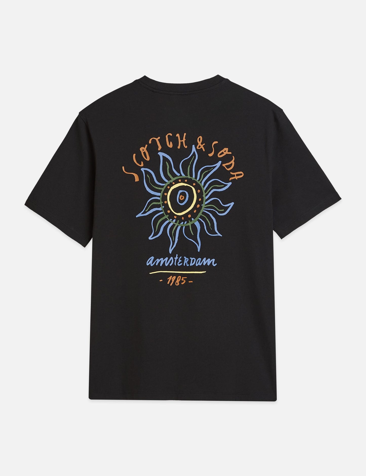 Dark Slate Gray טי שירט קצרה לגברים Front And Back Artwork SCOTCH & SODA