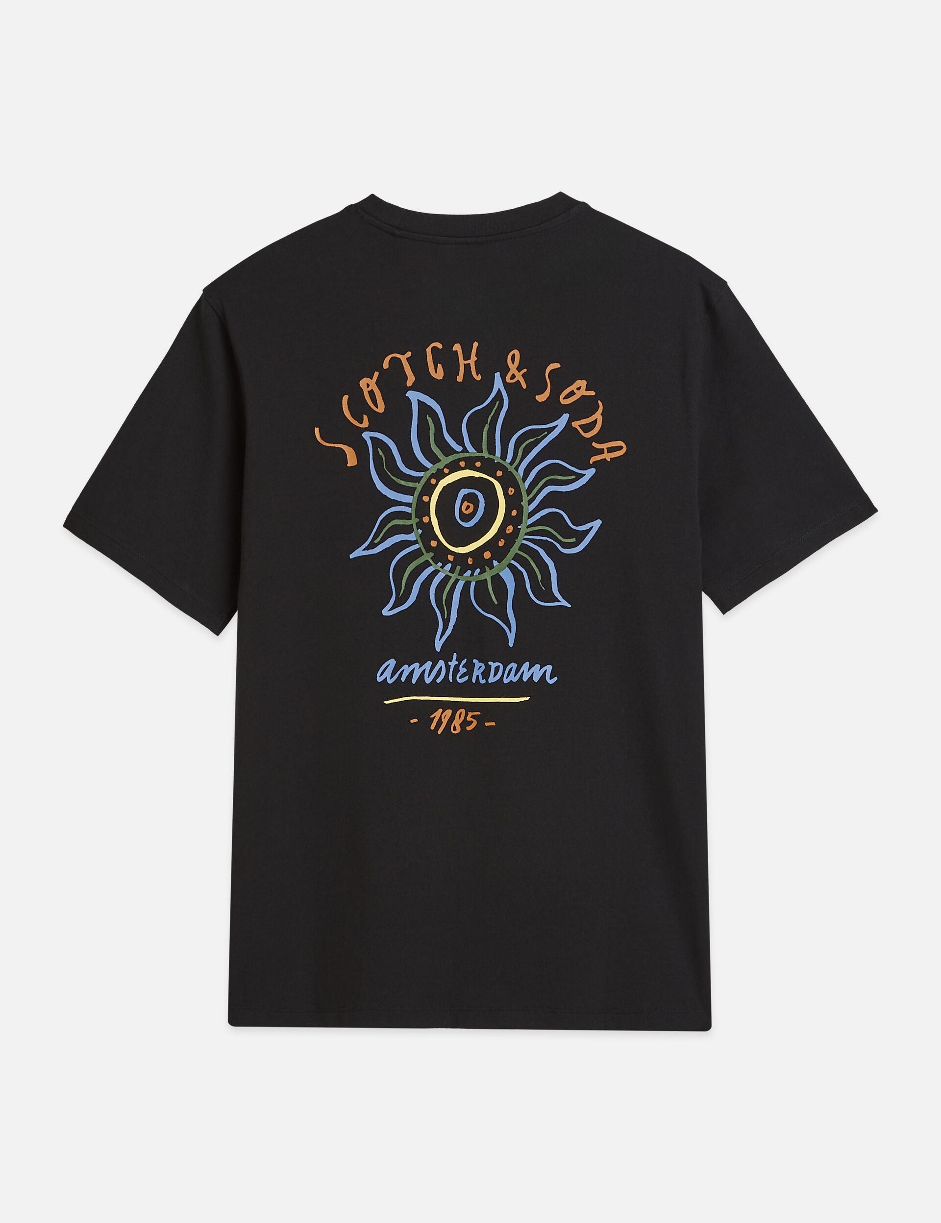 Dark Slate Gray טי שירט קצרה לגברים Front And Back Artwork SCOTCH & SODA