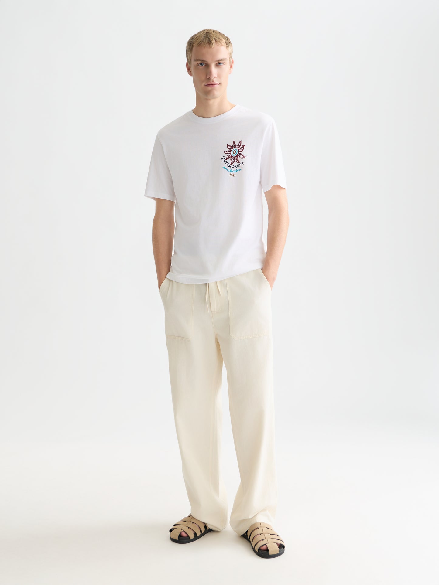 Seashell טי שירט קצרה לגברים Front And Back Artwork SCOTCH & SODA