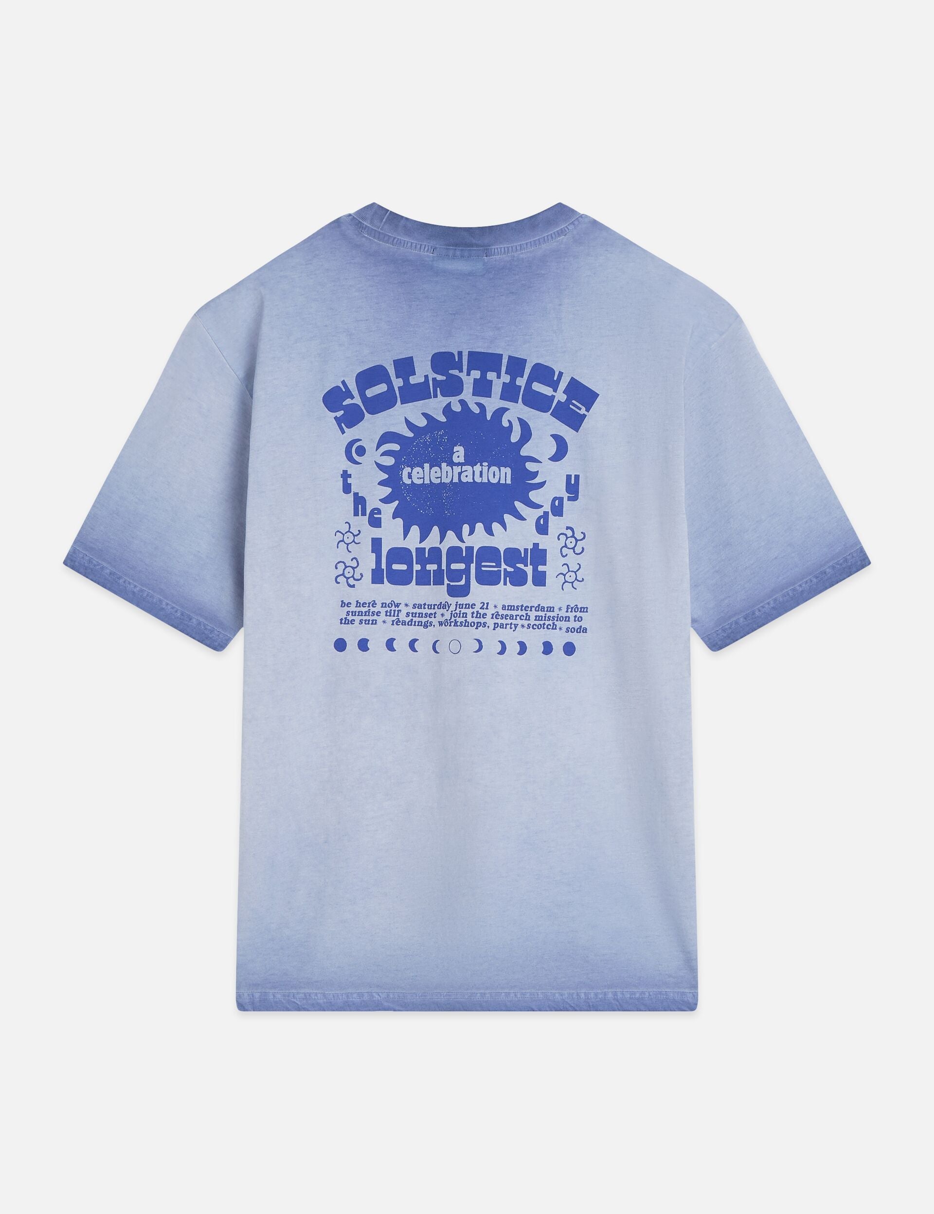White Smoke טי שירט קצרה לגברים Front And Back Artwork SCOTCH & SODA