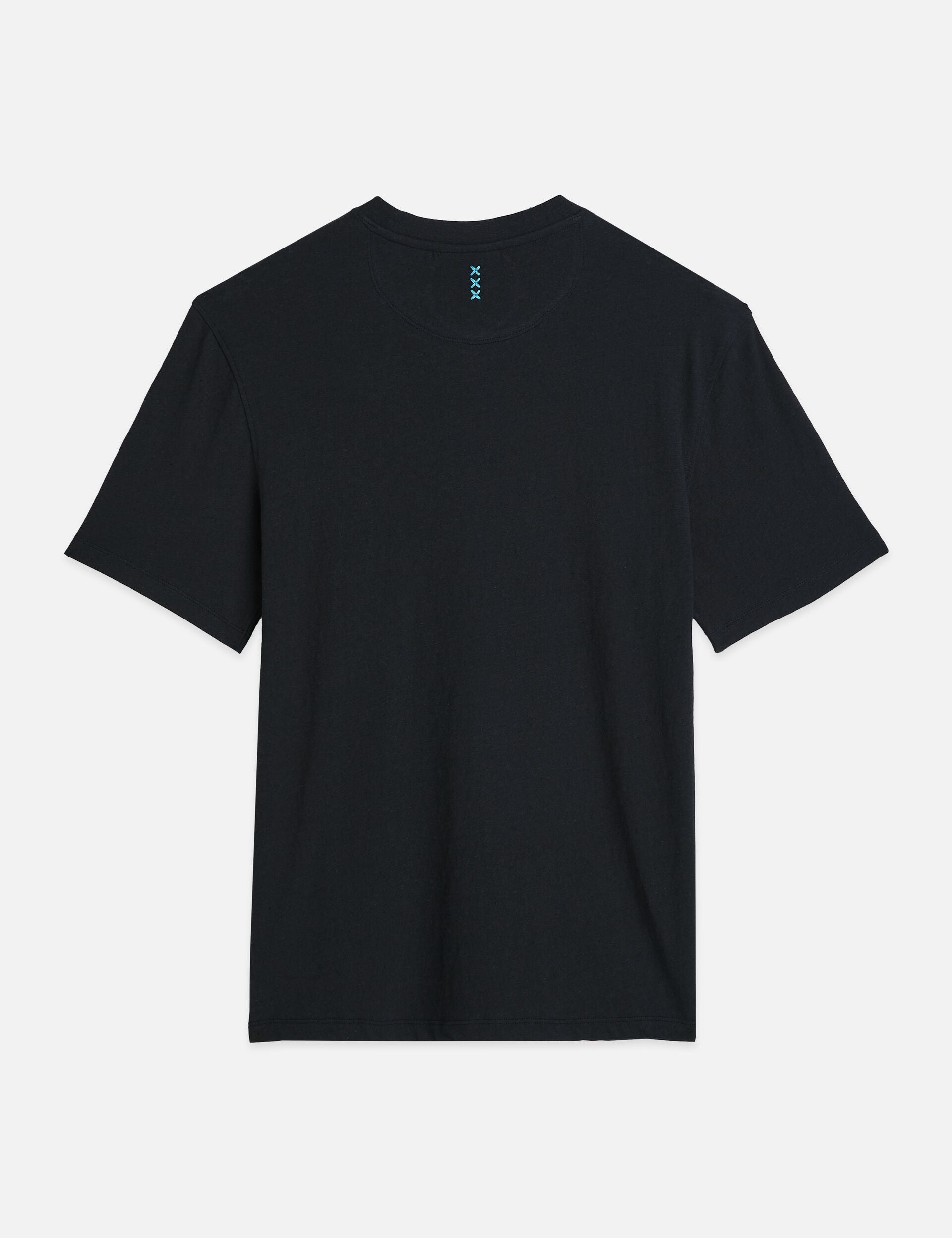 Dark Slate Gray טי שירט קצרה לגברים Crosses Cottonlinen SCOTCH & SODA