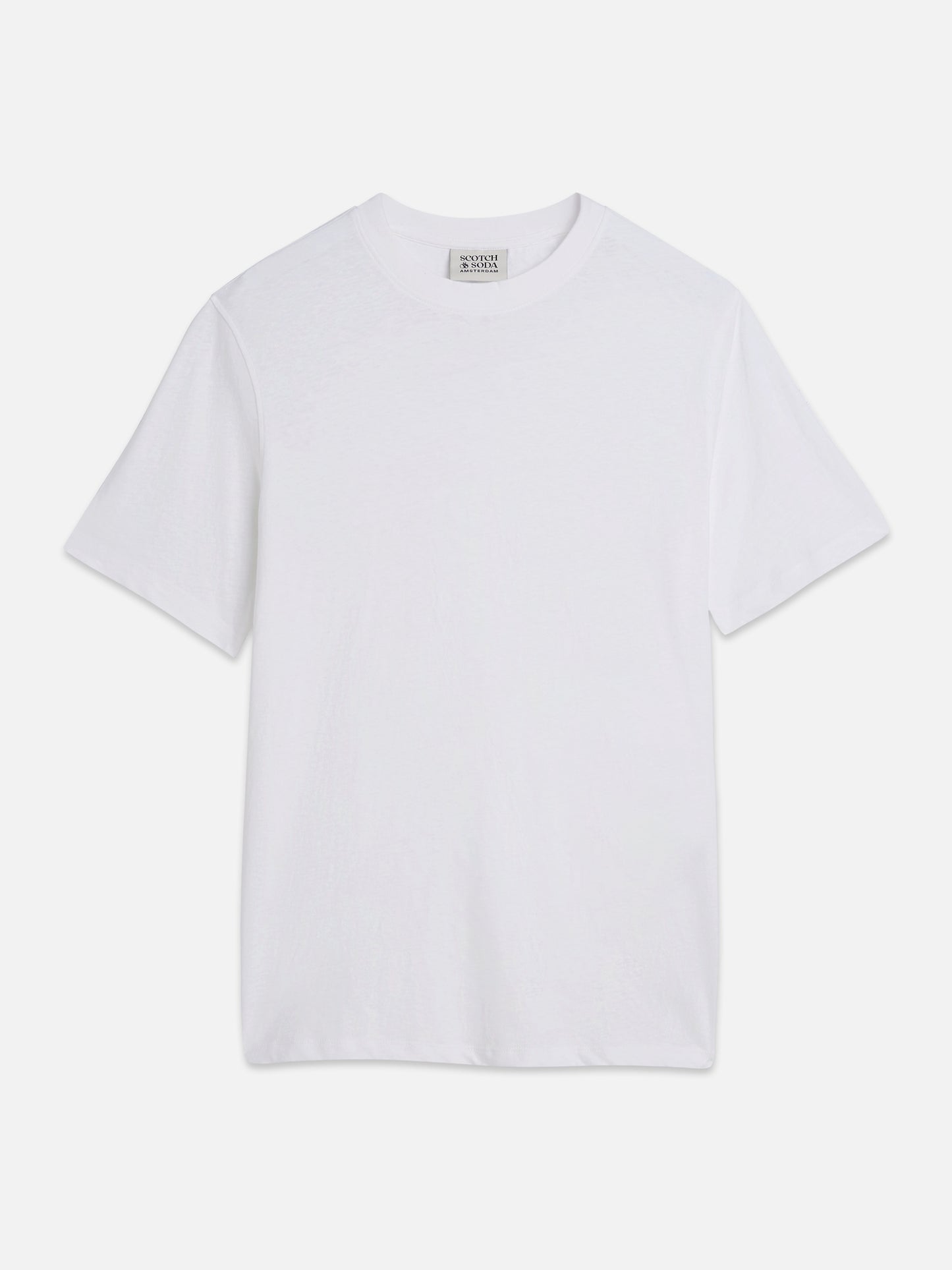 Lavender טי שירט קצרה לגברים Crosses Cottonlinen SCOTCH & SODA