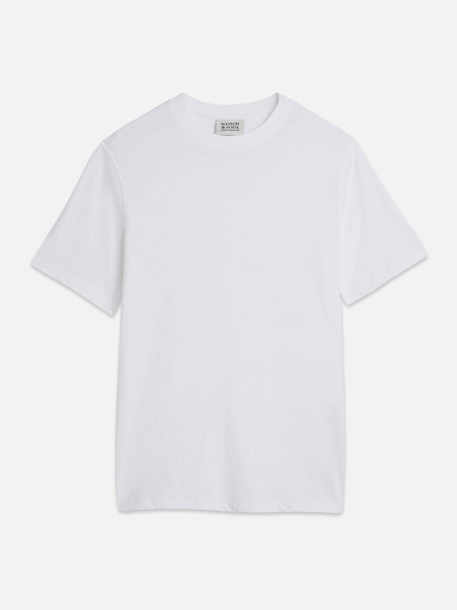 Lavender טי שירט קצרה לגברים Crosses Cottonlinen SCOTCH & SODA