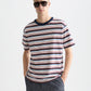 White Smoke טי שירט פסים לגברים Yarndyed SCOTCH & SODA