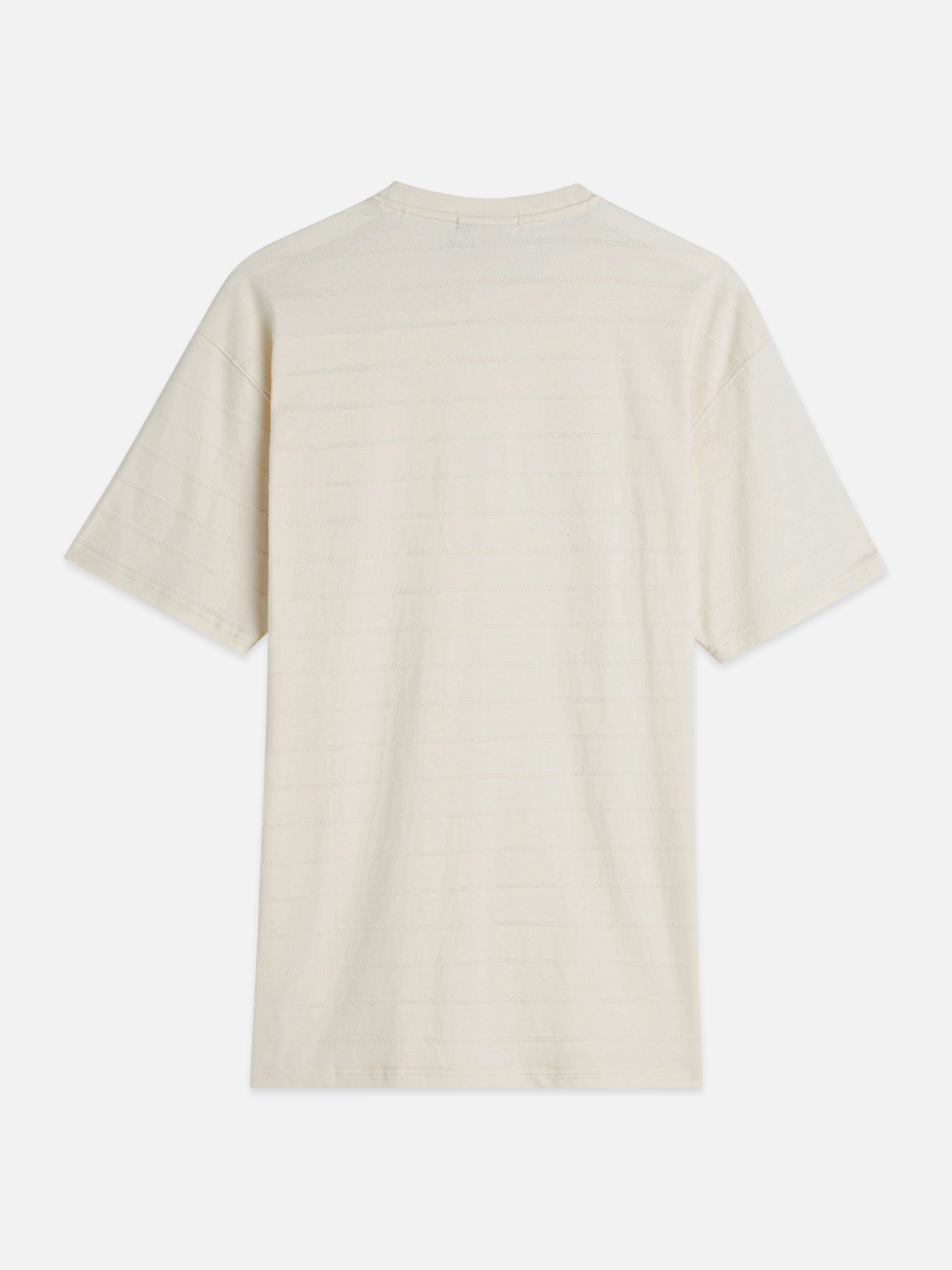White Smoke טי שירט קצרה לגברים Structured Jacquard SCOTCH & SODA
