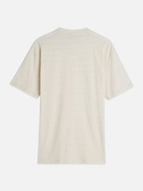 White Smoke טי שירט קצרה לגברים Structured Jacquard SCOTCH & SODA