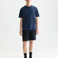 White Smoke טי שירט קצרה לגברים Structured Jacquard SCOTCH & SODA