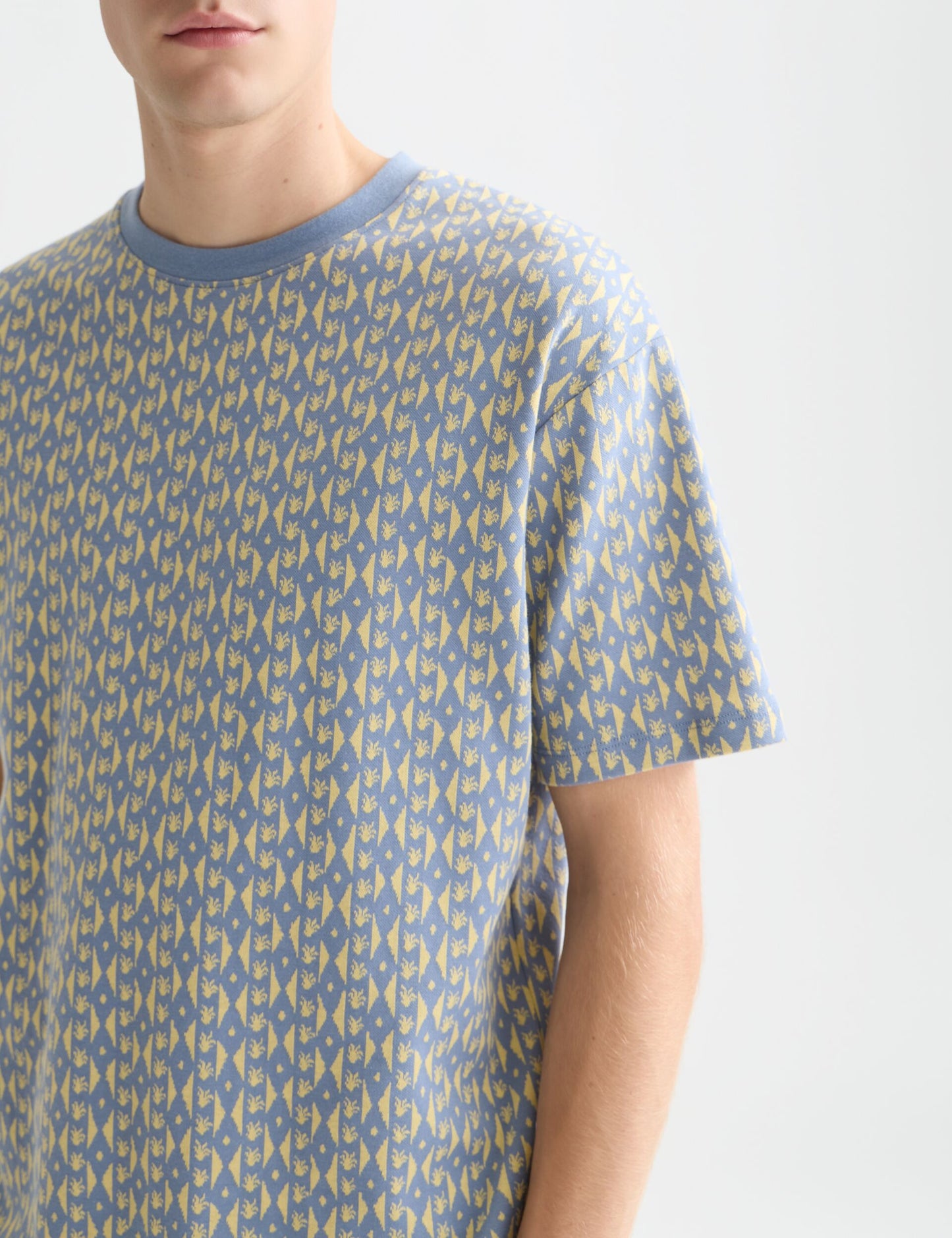 Light Slate Gray טי שירט ג׳קארד לגברים Jacquard SCOTCH & SODA