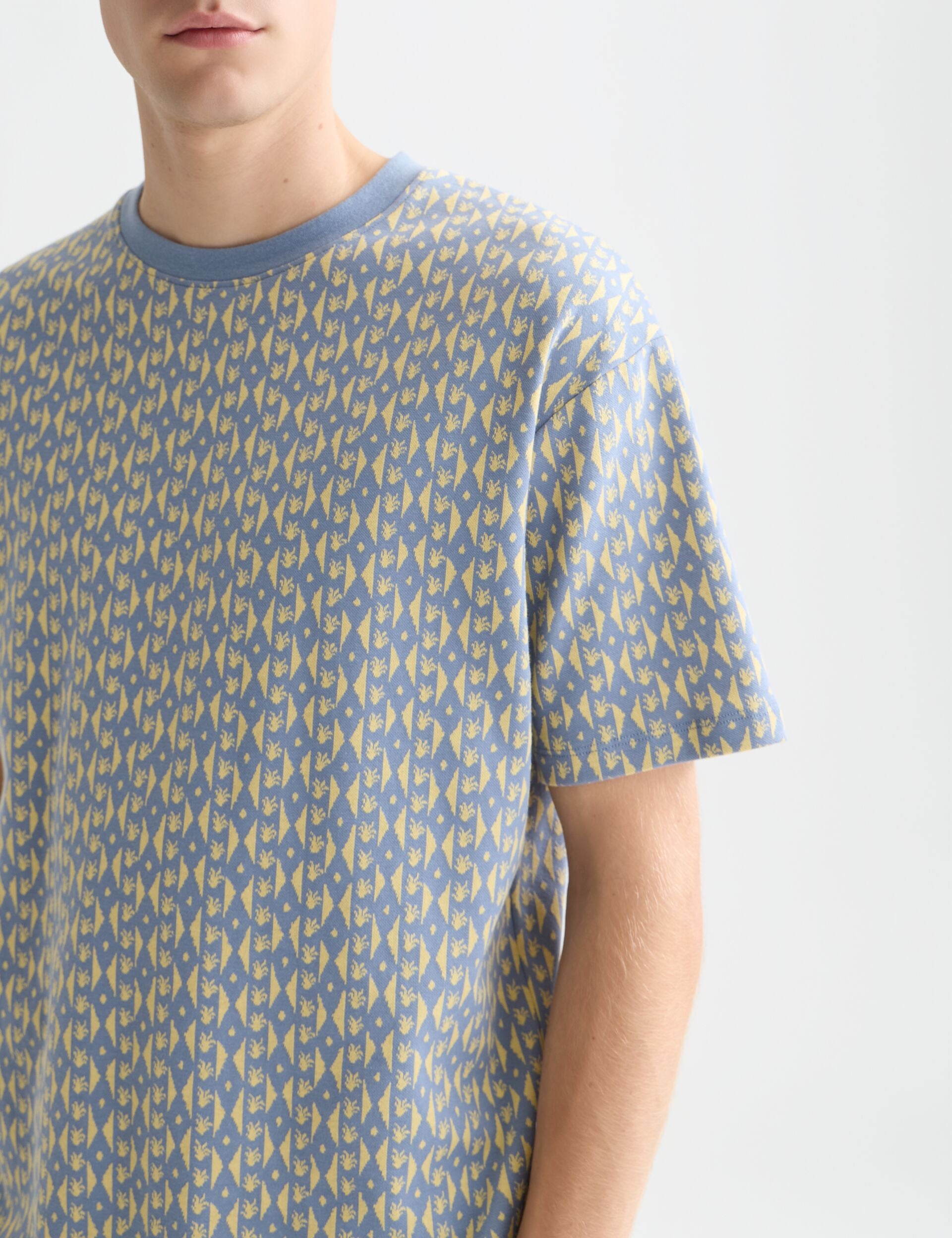 Light Slate Gray טי שירט ג׳קארד לגברים Jacquard SCOTCH & SODA