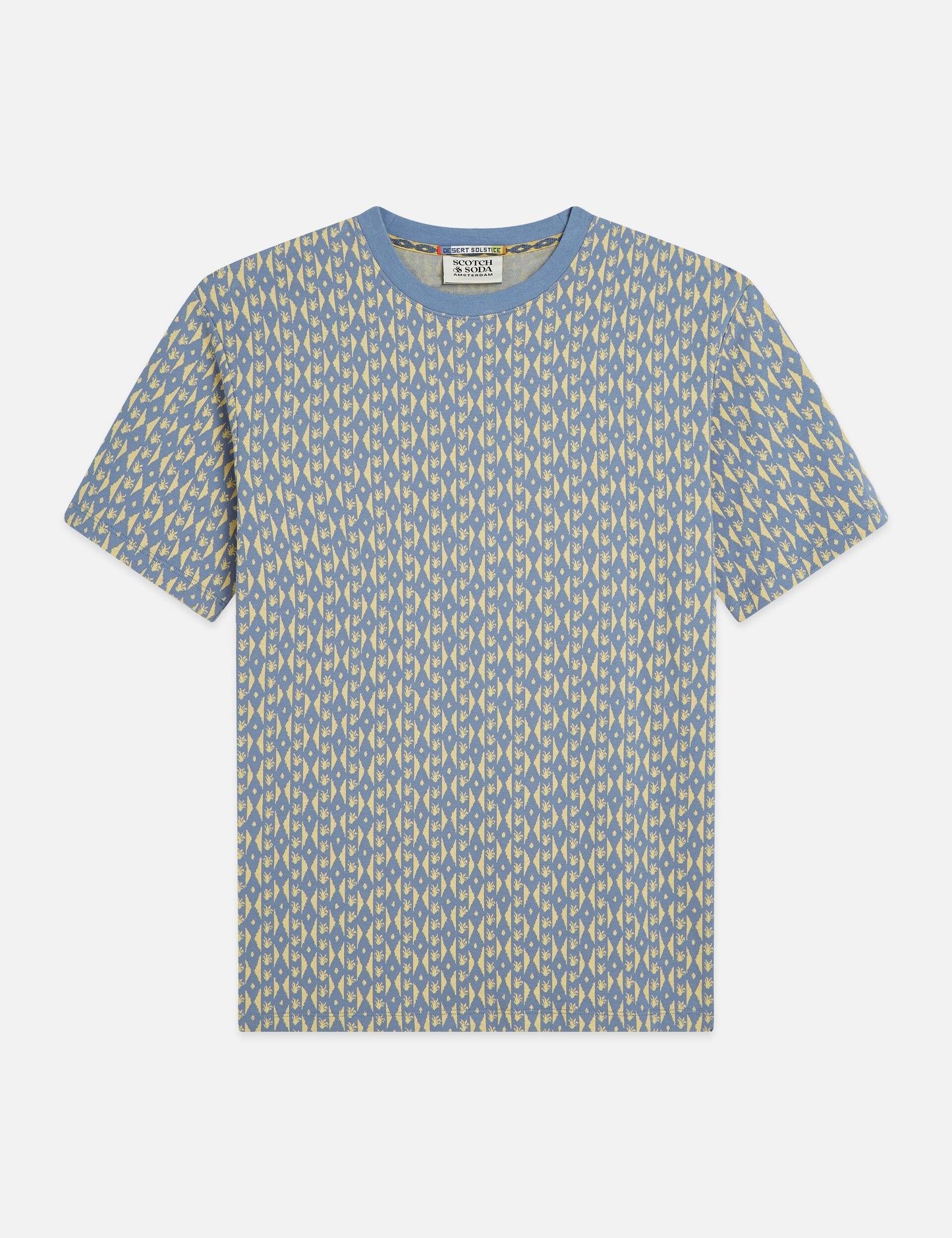 White Smoke טי שירט ג׳קארד לגברים Jacquard SCOTCH & SODA