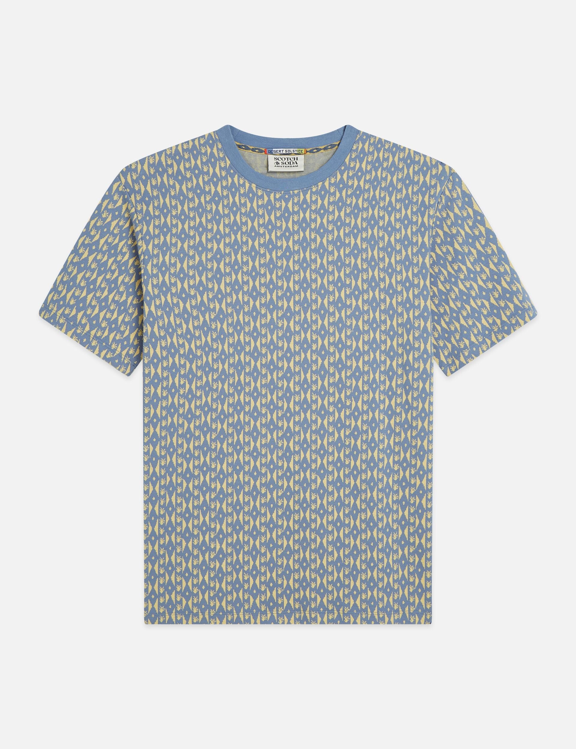 White Smoke טי שירט ג׳קארד לגברים Jacquard SCOTCH & SODA
