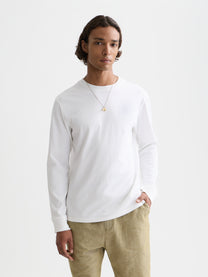 Lavender טי שירט ארוכה לגברים Chest Logo SCOTCH & SODA