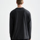 Black 3 CROSSES RELAXED GARMENT-DYED LONG SLEEVE T-SHIRT טי שירט ארוכה SCOTCH & SODA