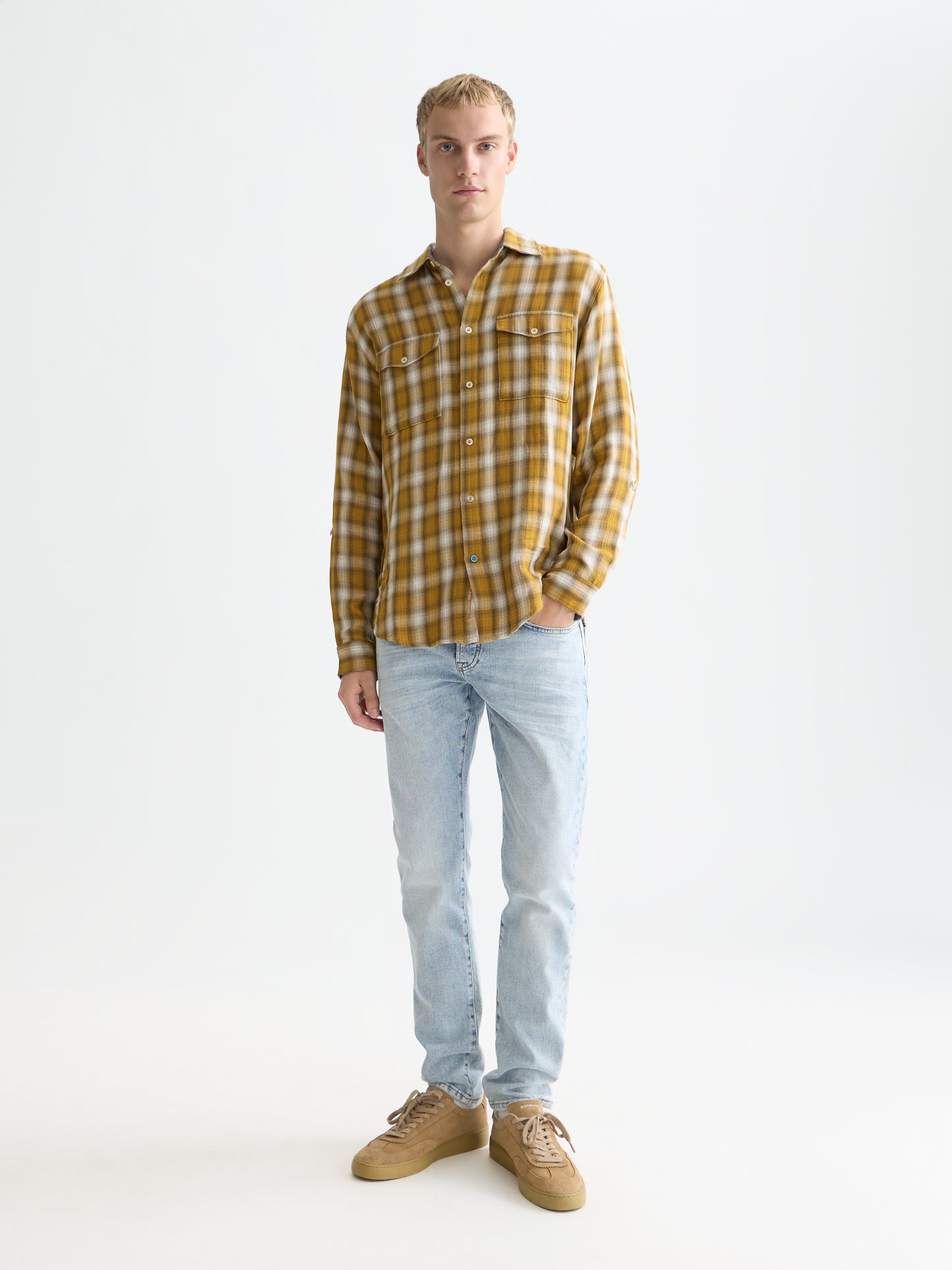White Smoke ג'ינס ארוך לגברים Ralston - Slim fit SCOTCH & SODA