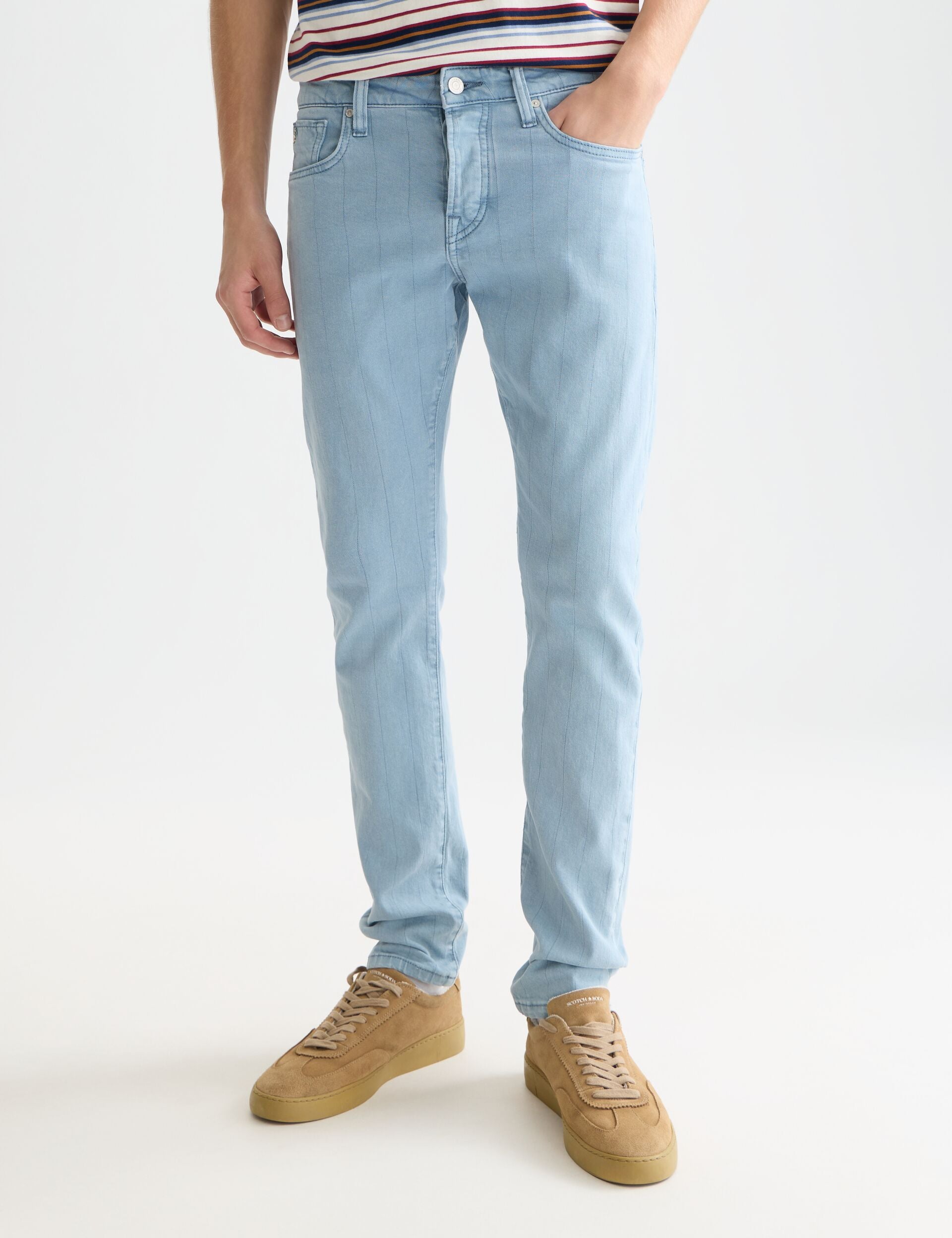 Alice Blue ג'ינס ארוך לגברים Straight Fit SCOTCH & SODA