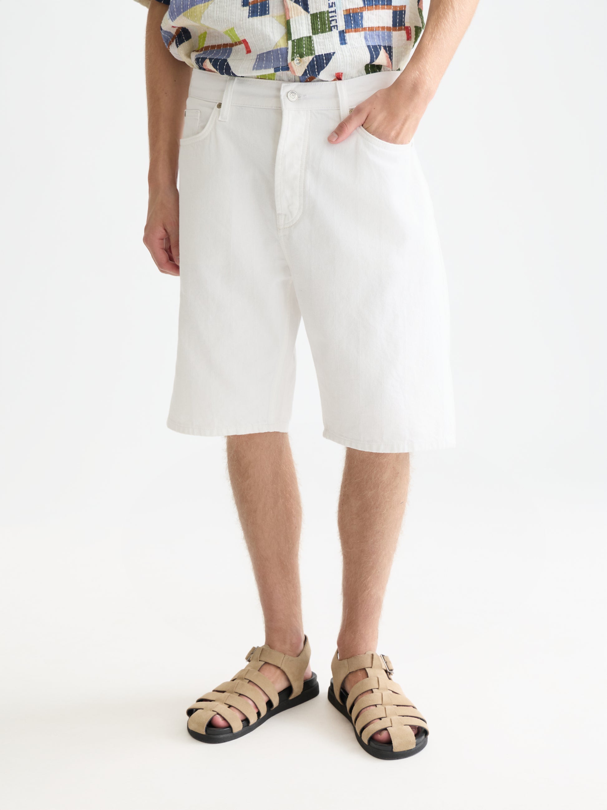 White Smoke ג׳ינס קצר לגברים The Pitch SCOTCH & SODA