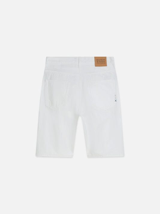 Light Gray THE PITCH LOOSEFIT JEANS SHORT ג'ינס קצר SCOTCH & SODA