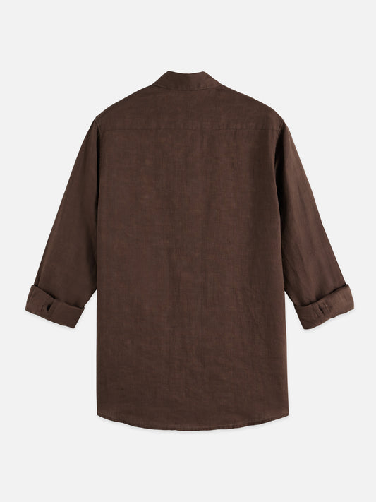 Dark Slate Gray חולצה מכופתרת ארוכה לגברים Seasonal Core SCOTCH & SODA