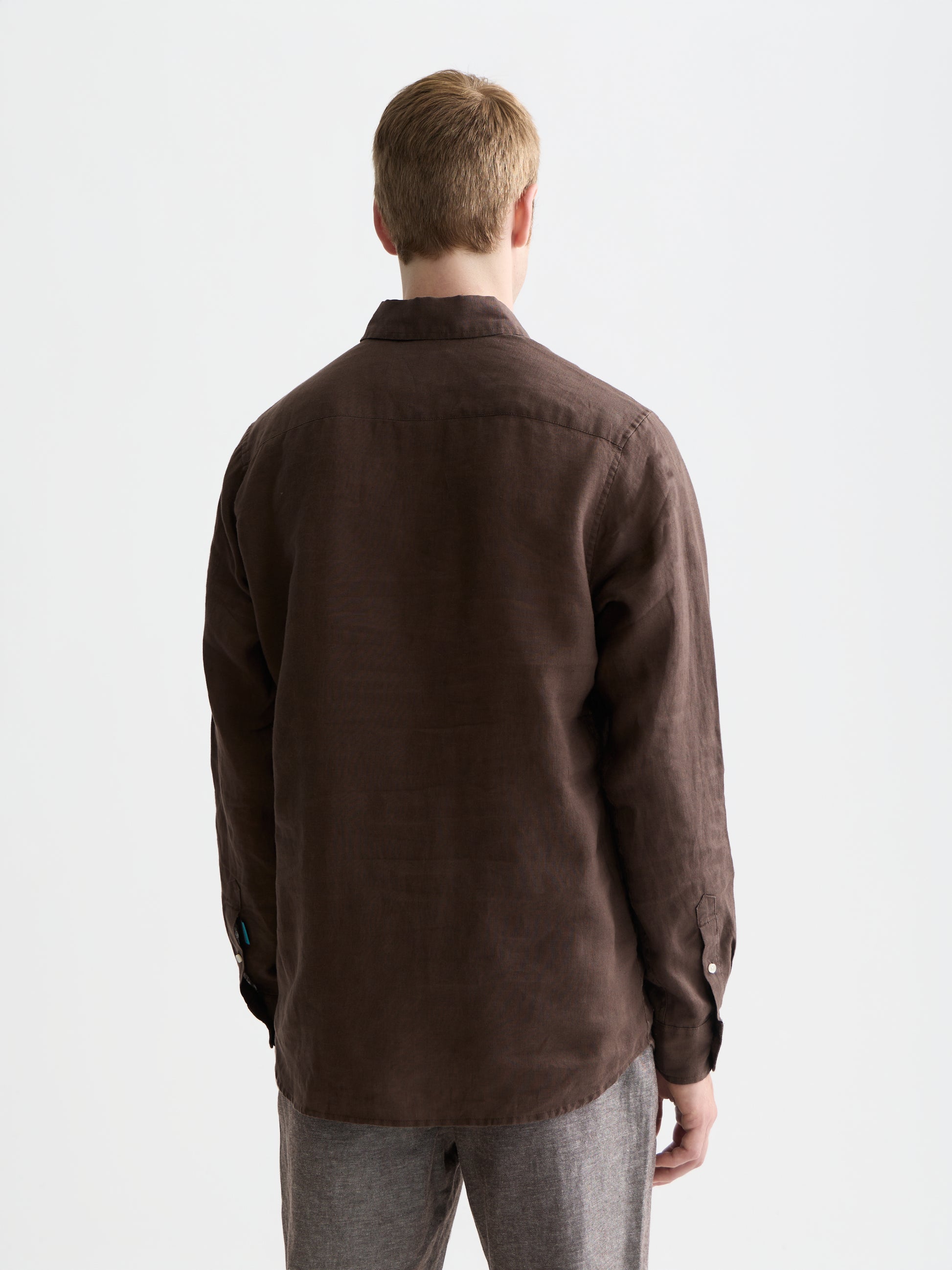 Black חולצה מכופתרת ארוכה לגברים Seasonal Core SCOTCH & SODA