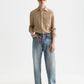 White Smoke חולצה מכופתרת ארוכה לגברים Seasonal SCOTCH & SODA