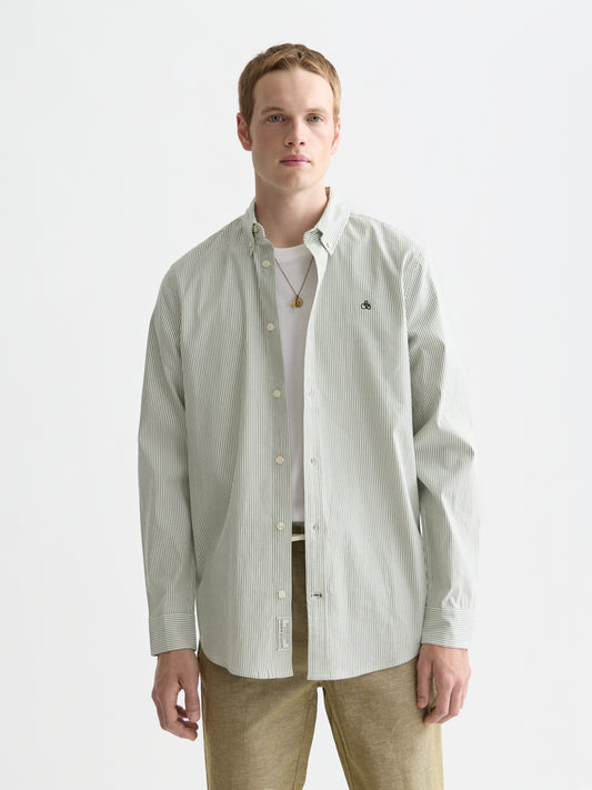 Lavender חולצה מכופתרת ארוכה לגברים Oxford SCOTCH & SODA