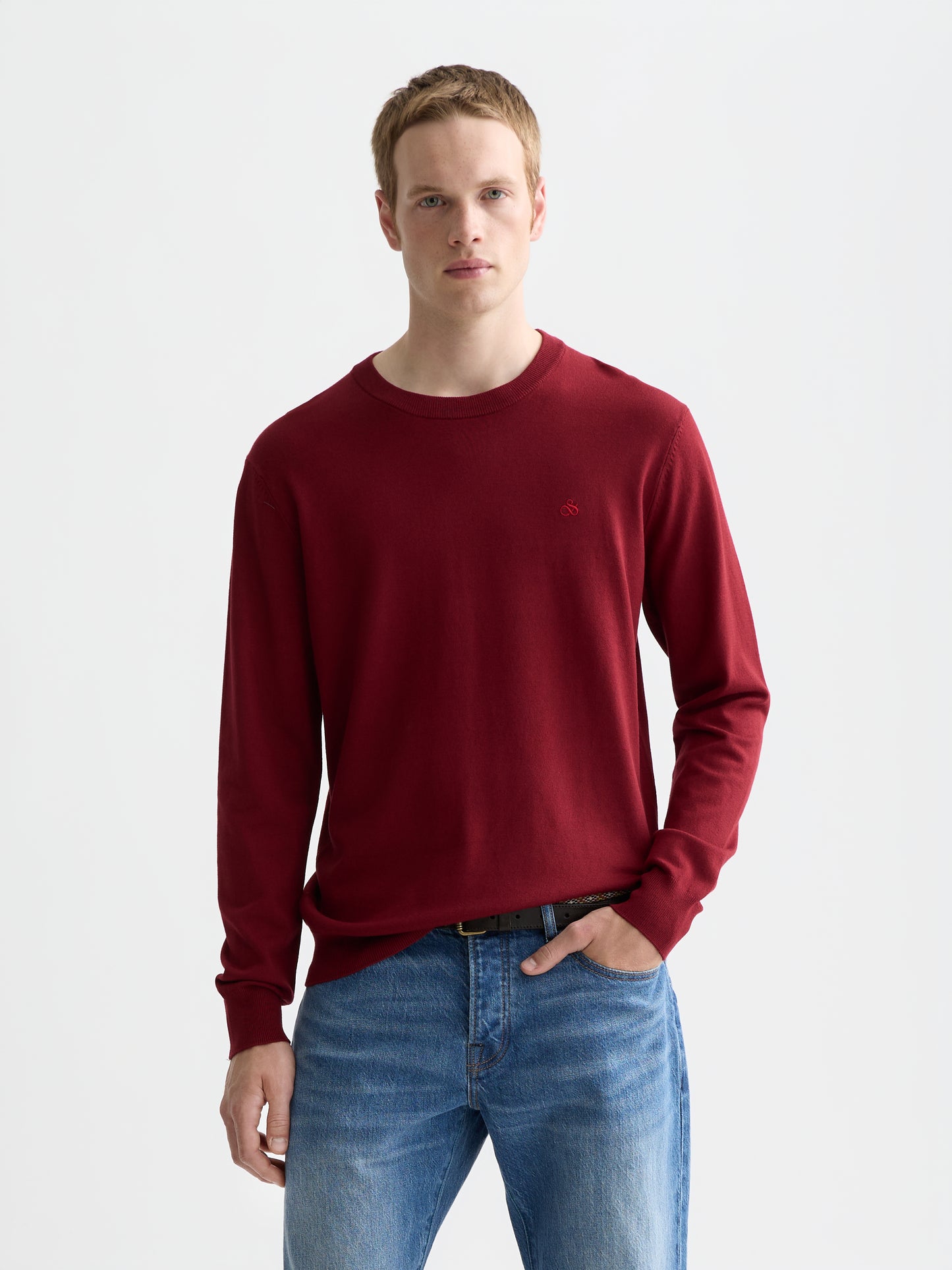 Misty Rose SEASONAL CORE ECOVERO PULLOVER סוודר SCOTCH & SODA