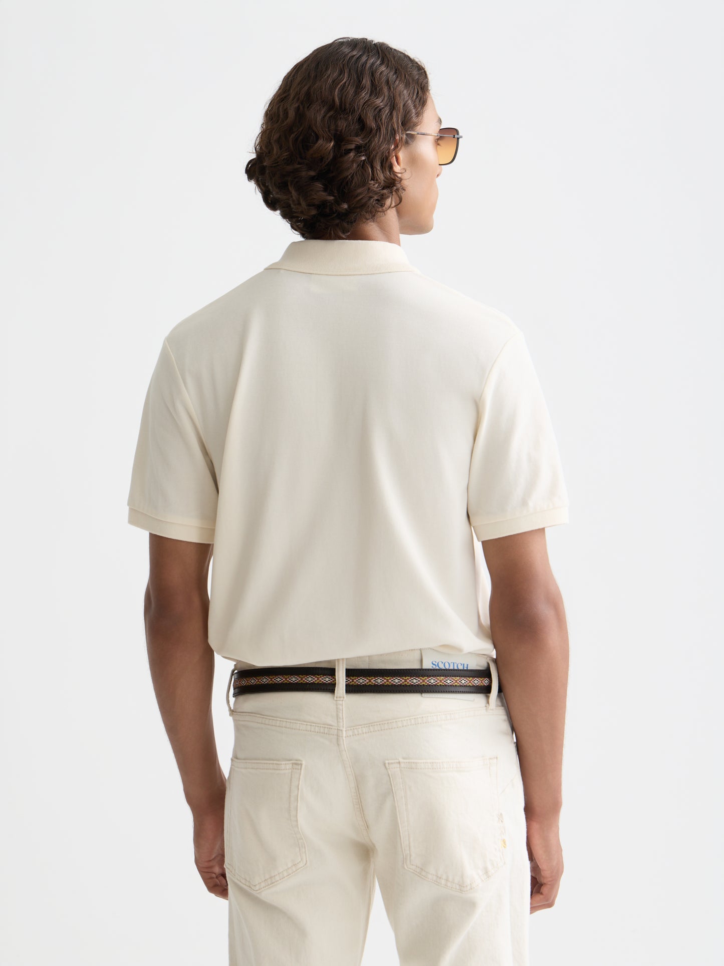 Lavender חולצת פולו קצרה לגברים Seasonal SCOTCH & SODA