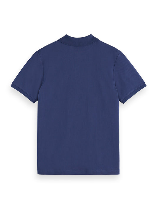 Dark Slate Gray חולצת פולו קצרה לגברים Seasonal SCOTCH & SODA