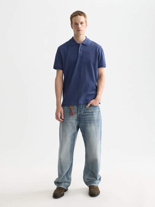 White Smoke חולצת פולו קצרה לגברים Seasonal SCOTCH & SODA