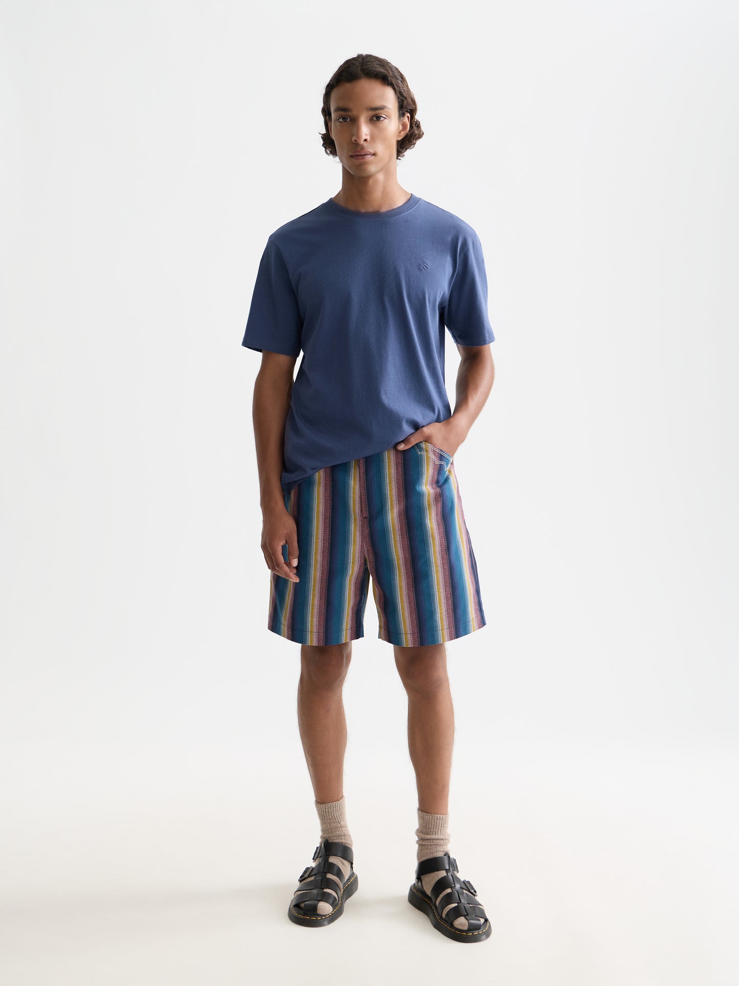 White Smoke טי שירט קצרה לגברים Seasonal Core SCOTCH & SODA