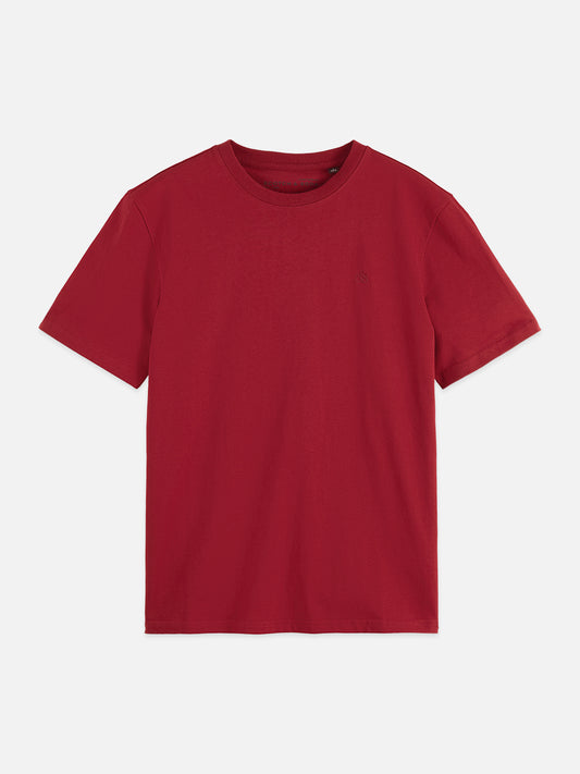 Brown טי שירט קצרה לגברים Seasonal Core Chest Logo SCOTCH & SODA