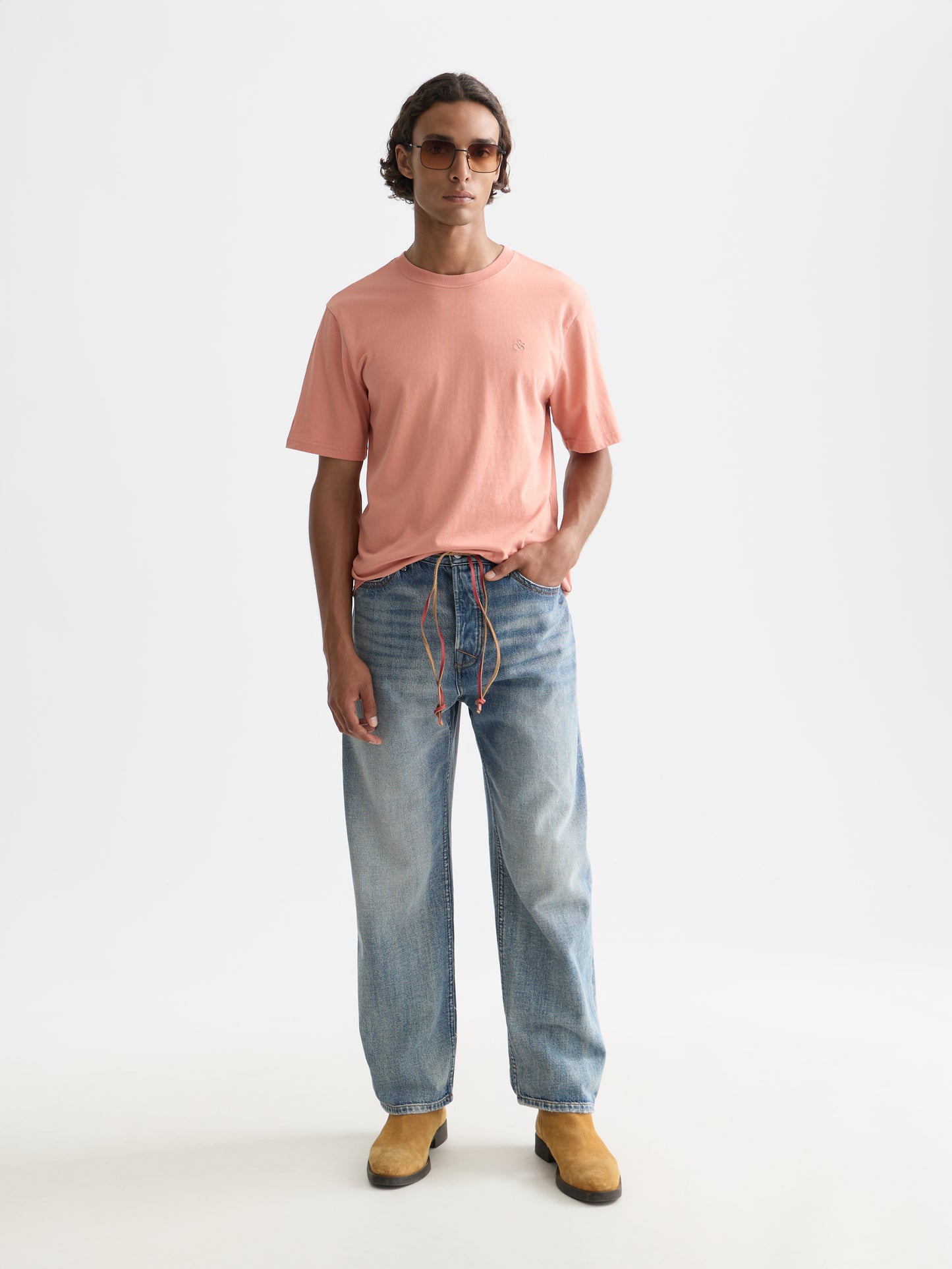 White Smoke טי שירט קצרה לגברים Seasonal Core SCOTCH & SODA