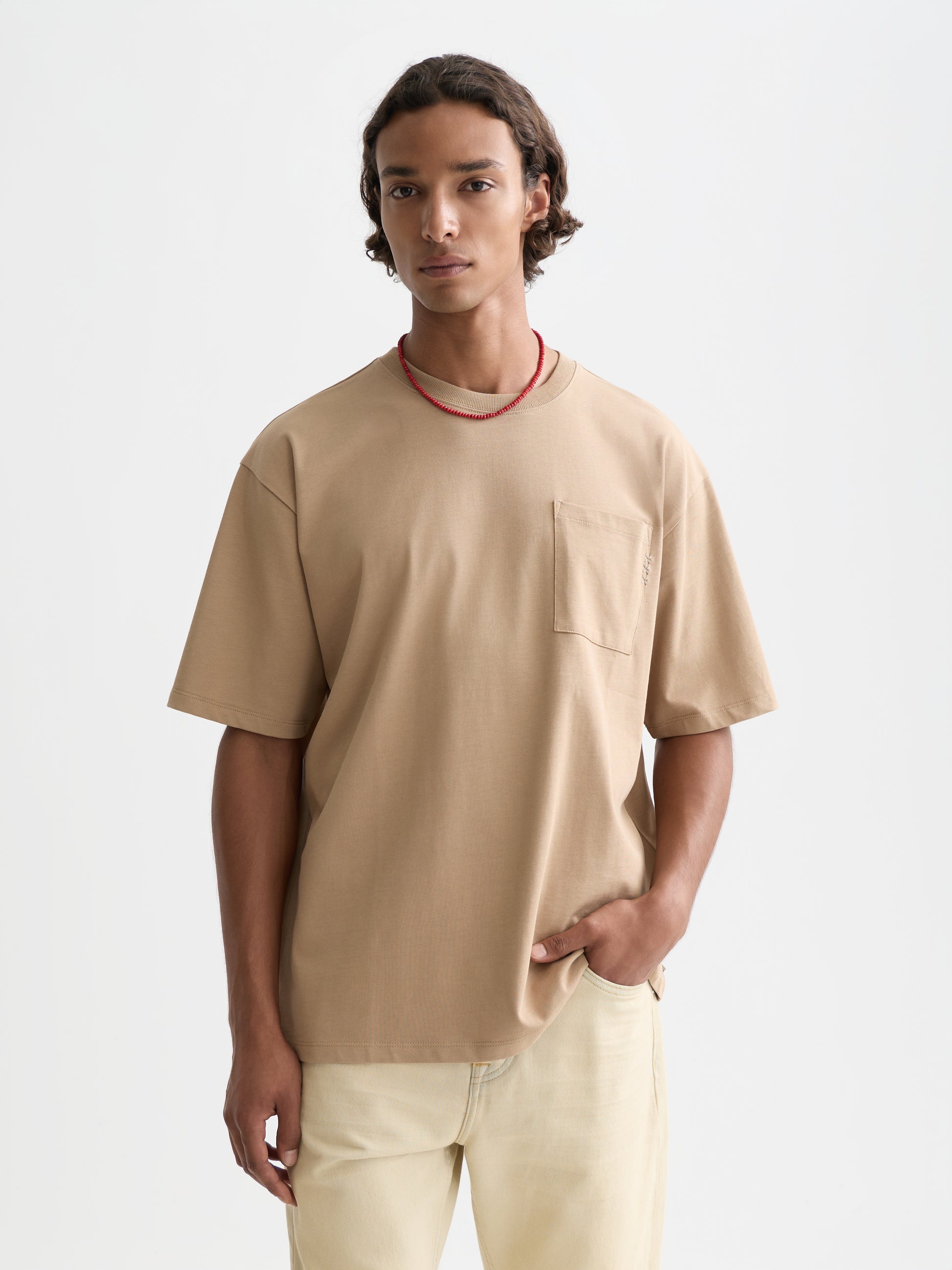 Lavender טי שירט לגברים Seasonal Core 3 Crosses SCOTCH & SODA