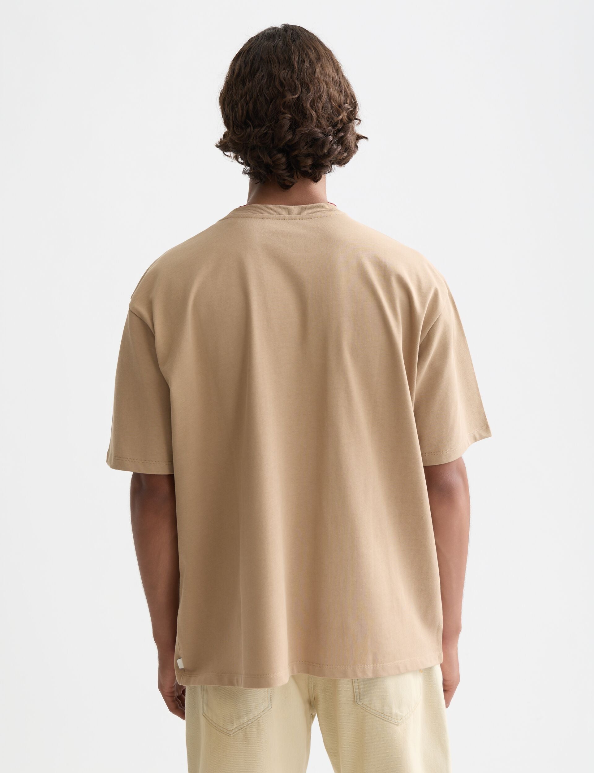 Rosy Brown טי שירט לגברים Seasonal Core 3 Crosses SCOTCH & SODA