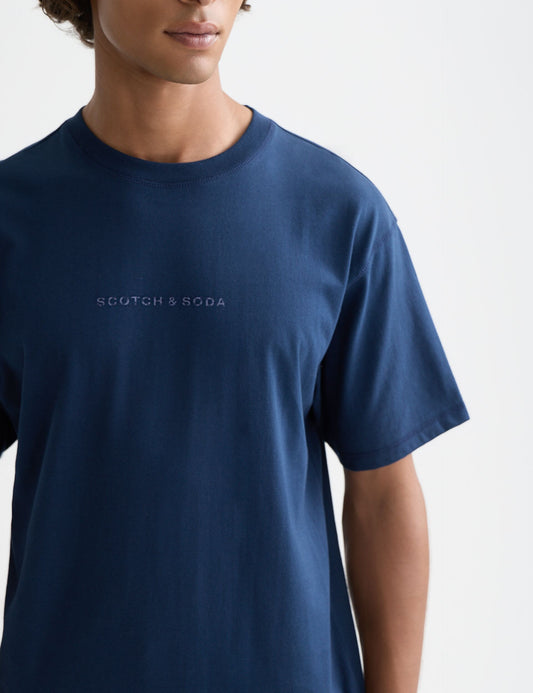 Midnight Blue טי שירט קצרה לגברים Seasonal SCOTCH & SODA