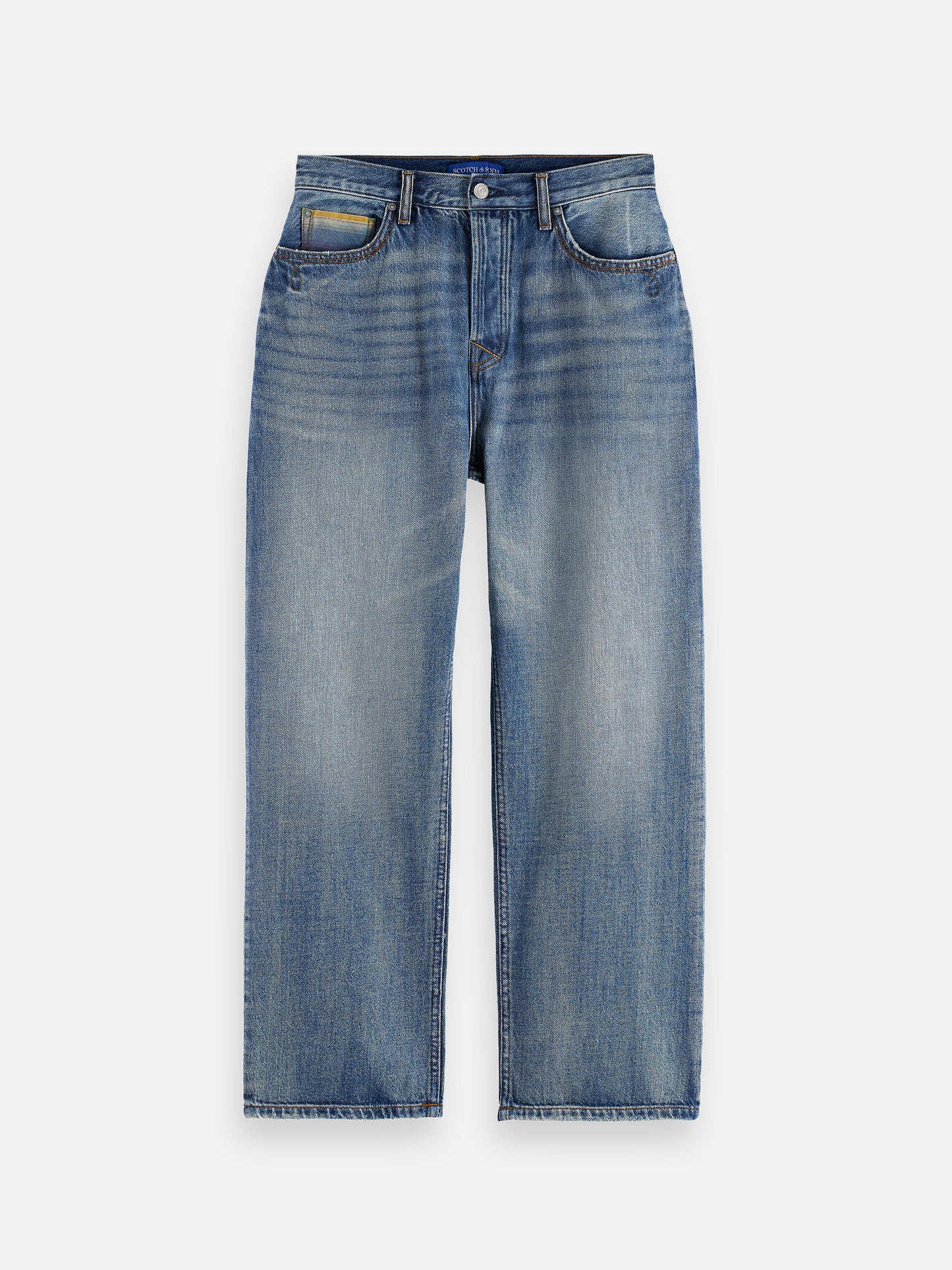 Dim Gray THE PITCH LOOSE JEANS ג'ינס ארוך SCOTCH & SODA