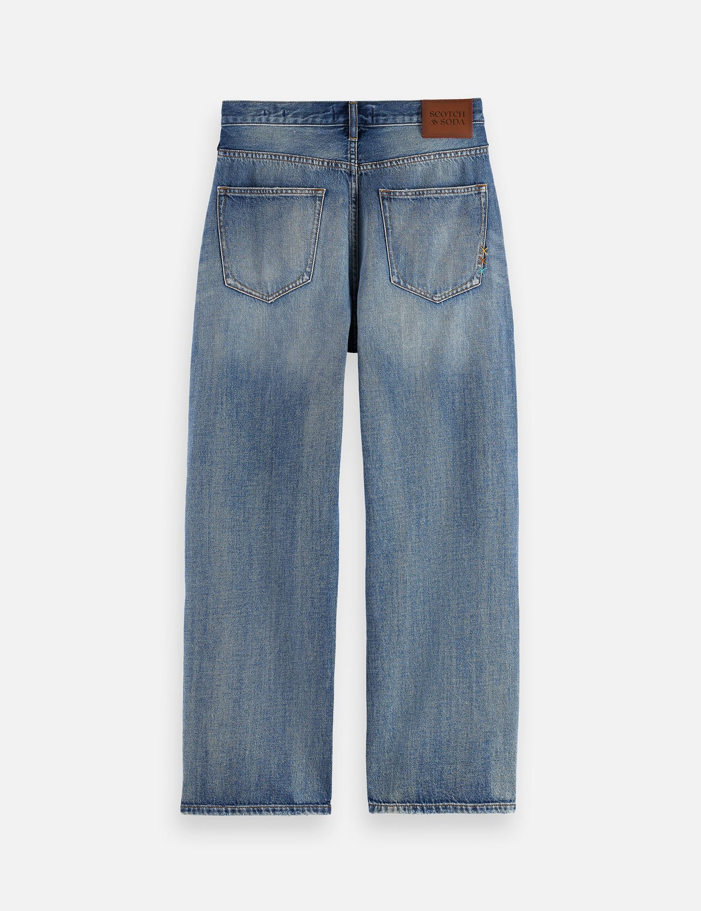 Slate Gray THE PITCH LOOSE JEANS ג'ינס ארוך SCOTCH & SODA