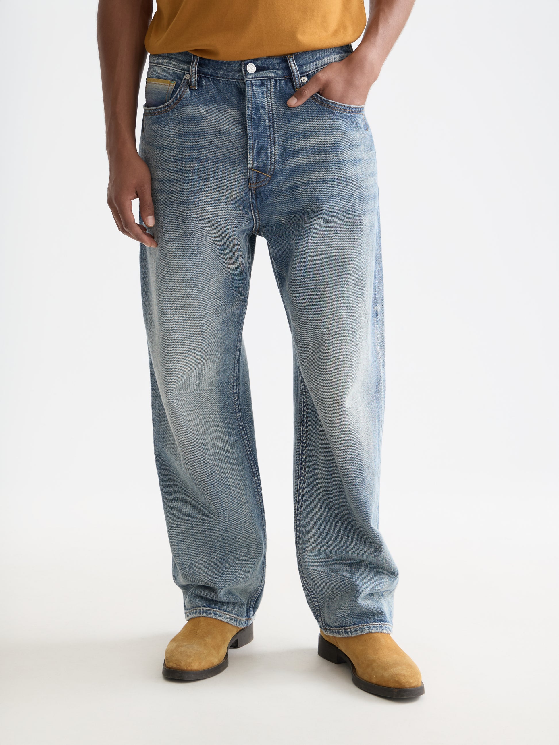 White Smoke THE PITCH LOOSE JEANS ג'ינס ארוך SCOTCH & SODA