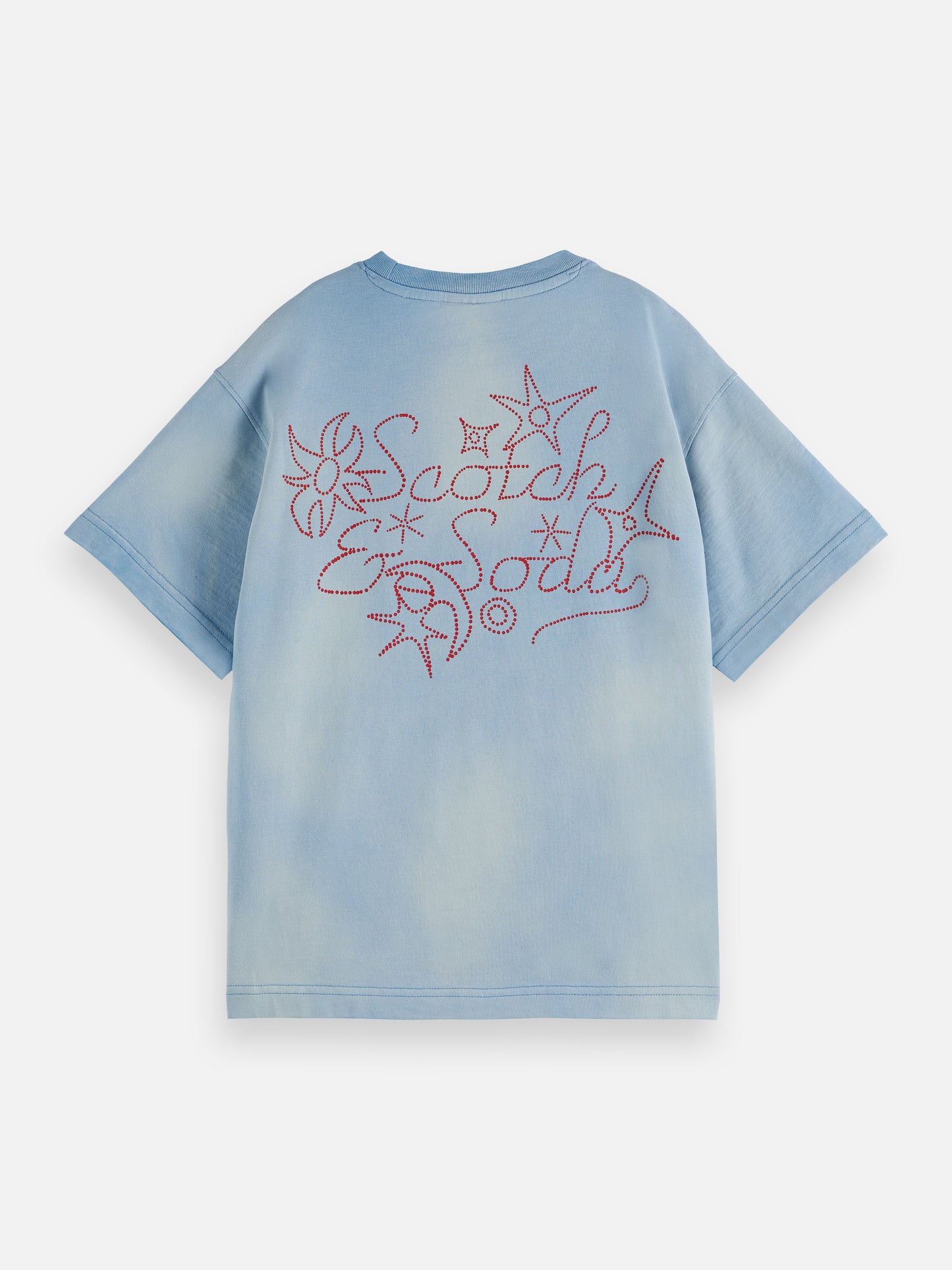 Gray טי שירט קצרה לילדים Back Artwork SCOTCH & SODA
