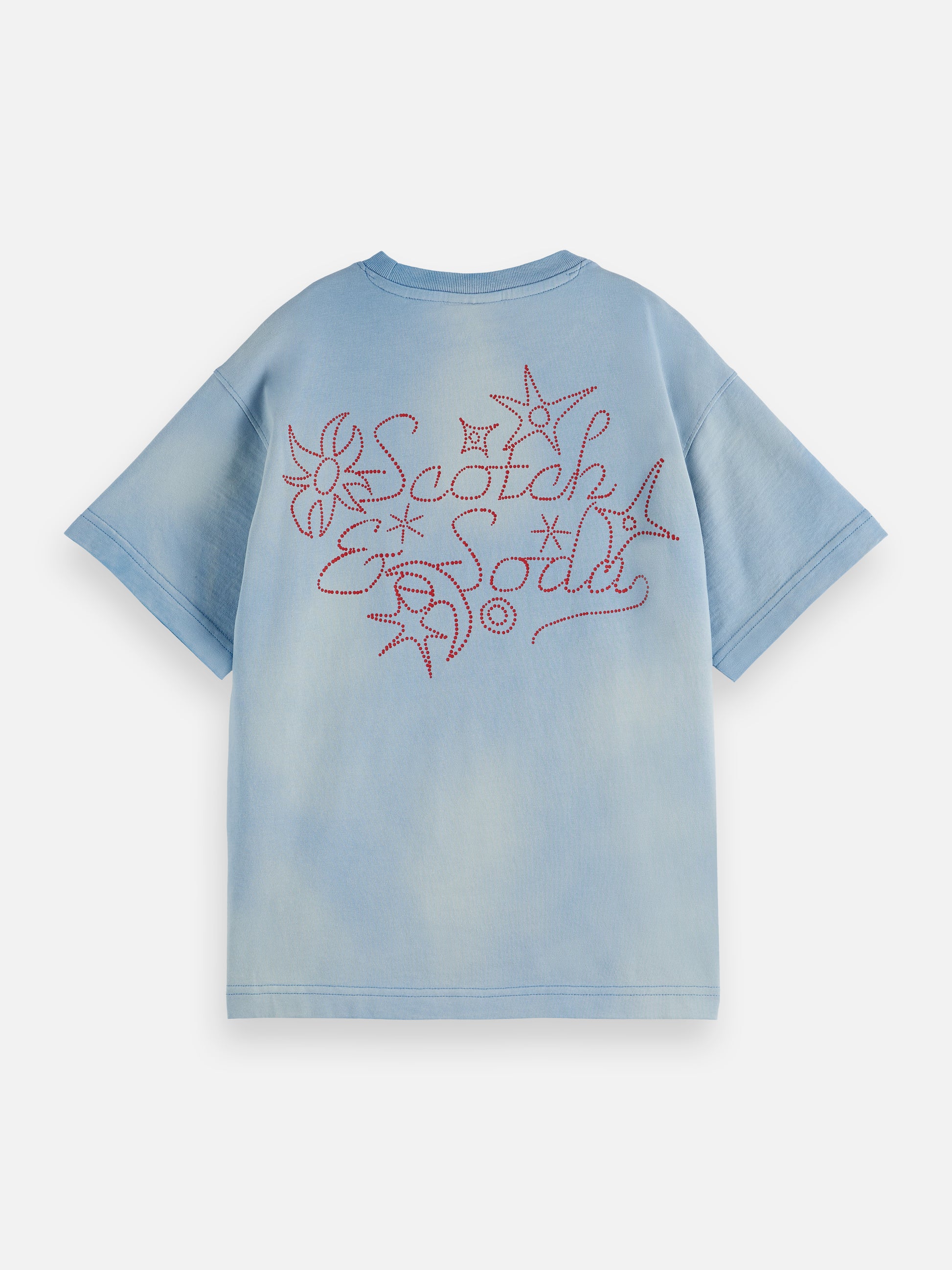 Gray טי שירט קצרה לילדים Back Artwork SCOTCH & SODA