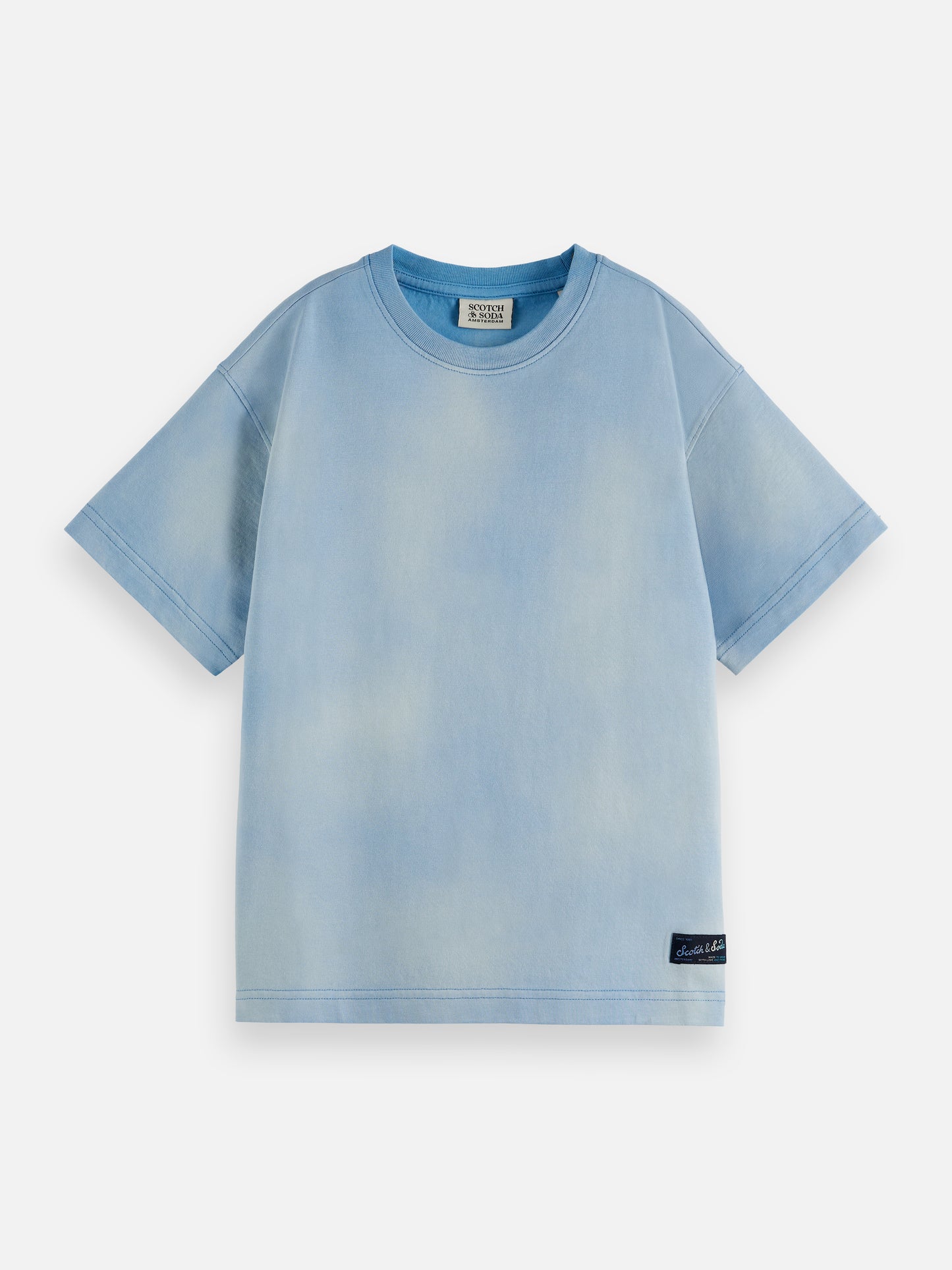 Gray טי שירט קצרה לילדים Back Artwork SCOTCH & SODA