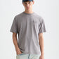 Lavender טי שירט Basquiat לגברים עם הדפס קדמי ואחורי SCOTCH & SODA
