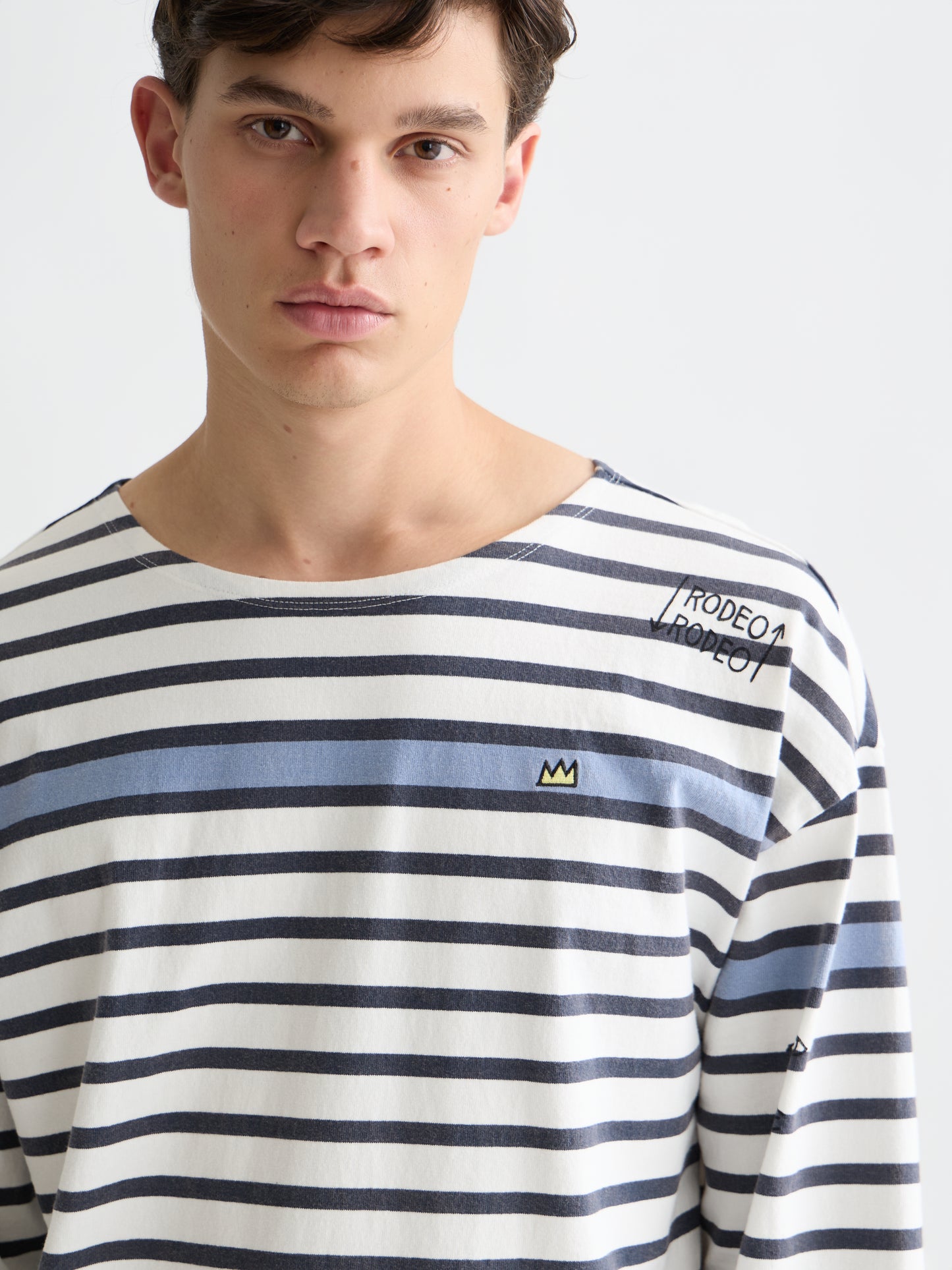 Lavender טי שירט ארוכה לגברים Scotch & Soda x Basquiat SCOTCH & SODA