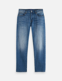 Dark Slate Gray ג׳ינס ארוך לגברים The Zee – Straight Fit SCOTCH & SODA
