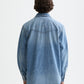 White Smoke חולצת ג'ינס מכופתרת ארוכה לגברים Details SCOTCH & SODA
