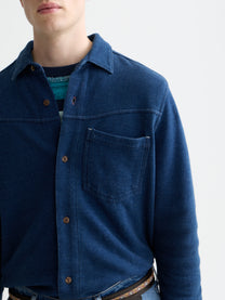 Black חולצה מכופתרת ארוכה לגברים Washed Indigo SCOTCH & SODA