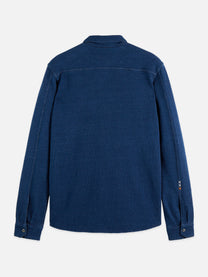 Midnight Blue חולצה מכופתרת ארוכה לגברים Washed Indigo SCOTCH & SODA
