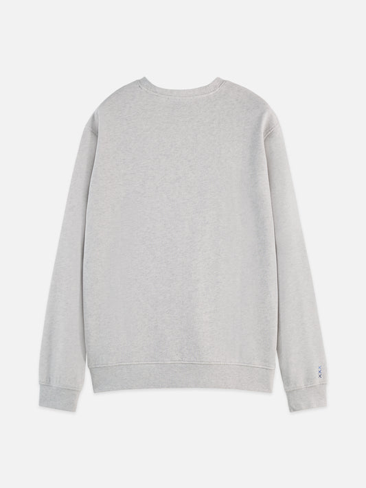 Gray WASHED DENIM GRAPHIC SWEAT סווטשירט SCOTCH & SODA